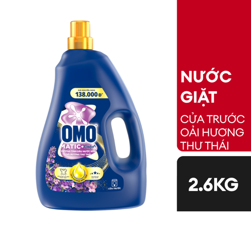 Picture of Nước giặt OMO Cửa Trước hương Hoa Oải Hương Thư Thái 2.6kg