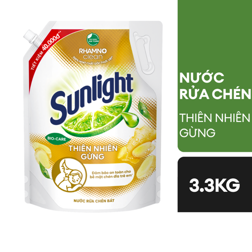 Ảnh của Nước rửa chén Sunlight Thiên Nhiên Gừng 3.3kg