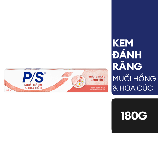 Ảnh của Kem đánh răng P/S Muối Hồng & Hoa Cúc 180g