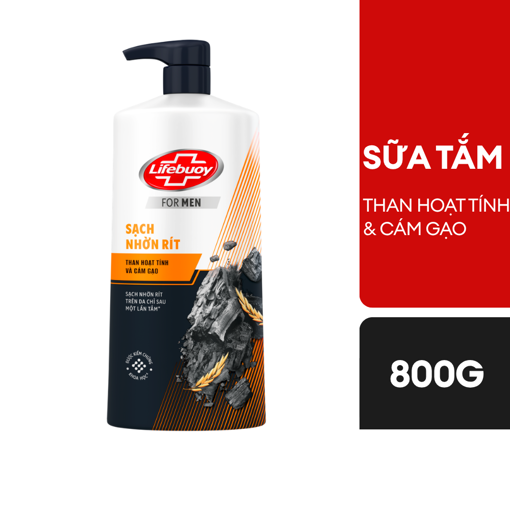 Ảnh của Sữa tắm Lifebuoy Than hoạt tính Cám gạo 800g