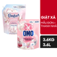 Picture of [Combo Giặt Xả] Nước giặt OMO Cửa Trên hương Mẫu Đơn Trắng và Đàn Hương 3.6kg + Nước xả vải Comfort Hoa Trắng Thanh Nhã 3.6l