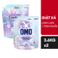 Picture of [Combo Giặt Xả] Nước giặt OMO Cửa trước hương Hoa Linh Lan & Vani Trắng 3.6kg + Nước xả vải Comfort Hoa Trắng Tinh Khôi 3.6l
