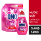 Ảnh của [Sản Phẩm Mới] Combo 2 Nước Giặt Siêu Tốc Chăm Sóc Bền Màu 3.4kg + 1.2kg