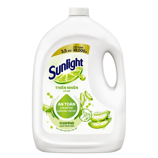 Ảnh của Nước rửa chén Sunlight Thiên Nhiên Lô Hội can 3.5kg