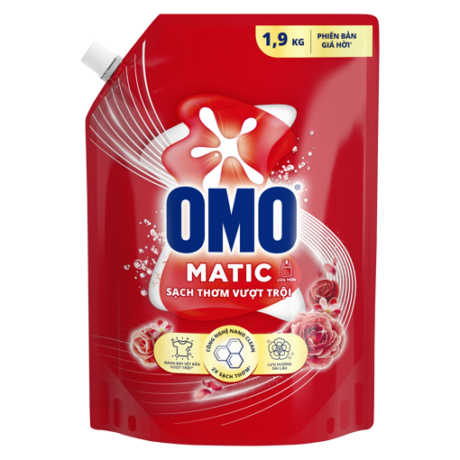 Ảnh của Nước giặt OMO Matic Sạch Thơm Vượt Trội 1.9kg