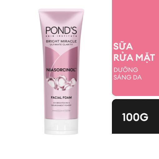 Ảnh của [HSD: 13/08/2027] Sữa rửa mặt Pond's Dưỡng sáng da vượt trội với Niasorcinol 100g